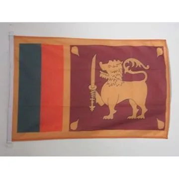 DRAPEAU SRI LANKA 150x90cm - DRAPEAU SRI LANKAIS 90 x 150 cm Spécial Extérieur - DRAPEAUX