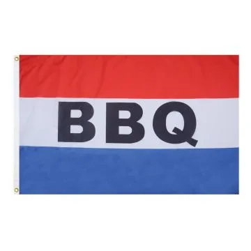DRAPEAU BARBECUE 150x90cm - DRAPEAU BBQ 90 x 150 cm - DRAPEAUX