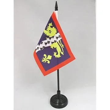 DRAPEAU DE TABLE MAYENNE 15x10cm - PETIT DRAPEAUX DE BUREAU DÉPARTEMENT MAYENNAIS 10 x 15 cm
