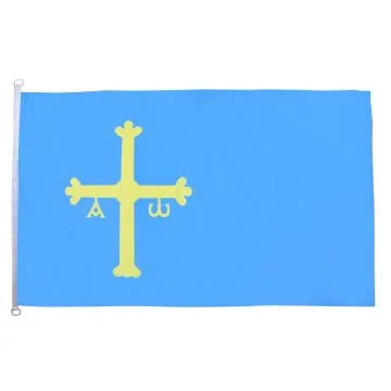 DRAPEAU ASTURIES 150x90cm - DRAPEAU DE ASTURIAS - ESPAGNE 90 x 150 cm Spécial Extérieur - DRAPEAUX
