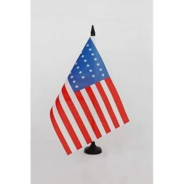 Drapeau de table Etats-Unis 1847-1848 29 étoiles 21x14cm - PETIT Drapeaux DE BUREAU américain ancien 14 x 21 cm