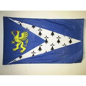DRAPEAU PAYS DE SAINT-BRIEUC 150x90cm - DRAPEAU BRO SANT-BRIEG EN BRETAGNE 90 x 150 cm Fourreau pour hampe