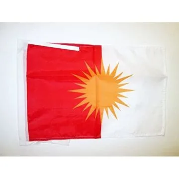 DRAPEAU YESIDI 45x30cm - PAVILLON YÉZIDISME 30 x 45 cm haute qualité