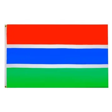DRAPEAU GAMBIE 90x60cm - DRAPEAU GAMBIEN 60 x 90 cm - DRAPEAUX