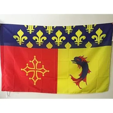 DRAPEAU HAUTES-ALPES 90x60cm - DRAPEAU DÍ?PARTEMENT HAUT-ALPINS 60 x 90 cm Fourreau pour hampe