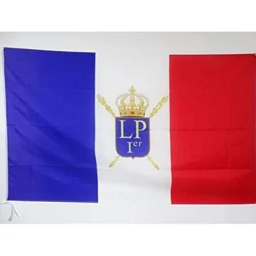 DRAPEAU LOUIS-PHILIPPE I DE FRANCE 1830â??1848 150x90cm - DRAPEAU ROYALISTE FRANÍ?AIS 90 x 150 cm Fourreau pour hampe