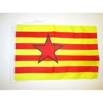 DRAPEAU ARAGON INDÉPENDENTISTE 45x30cm - PAVILLON NATIONALISTE ARAGONAIS 30 x 45 cm haute qualité