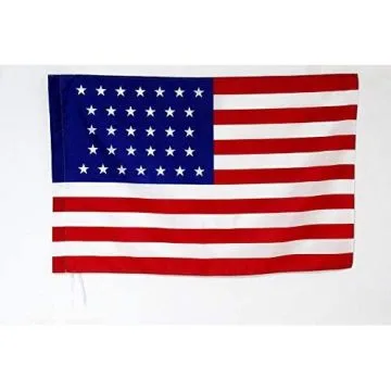 Drapeau Etats-Unis 1858-1859 32 étoiles 90x60cm - Drapeau américain ancien 60 x 90 cm Fourreau pour hampe