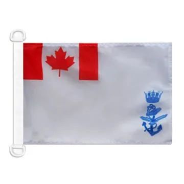 Pavillon nautique Pavillon de guerre Canada 45x30 cm Anneaux Plastiques