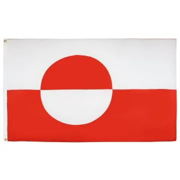 DRAPEAU GROENLAND 90x60cm - DRAPEAU GROENLANDAIS 60 x 90 cm - DRAPEAUX