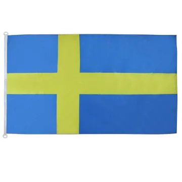DRAPEAU SUÈDE 150x90cm oeillets - DRAPEAU SUÉDOIS 90 x 150 cm Spécial Extérieur - DRAPEAUX