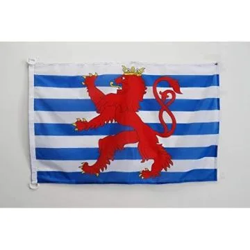 Drapeau Luxembourg avec lion 90x60cm - Drapeau luxembourgeois 60 x 90 cm Spécial Extérieur - Drapeaux