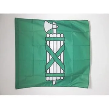 DRAPEAU CANTON DE SAINT-GALL 90x90cm - DRAPEAU ST. GALLEN - SG SUISSE 90 x 90 cm Fourreau pour hampe