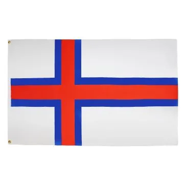 DRAPEAU ILES FÉROÉ 150x90cm - DRAPEAU FÉROÏEN 90 x 150 cm - DRAPEAUX