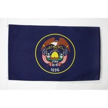 DRAPEAU UTAH 90x60cm - DRAPEAU ETAT AMÉRICAIN - USA - ETATS-UNIS 60 x 90 cm - DRAPEAUX