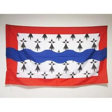 DRAPEAU HAUTE-VIENNE 150x90cm - DRAPEAU DÍ?PARTEMENT FRANÍ?AIS - LIMOUSIN 90 x 150 cm Fourreau pour hampe