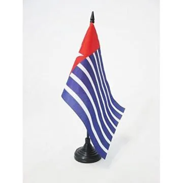 DRAPEAU DE TABLE ORGANISATION POUR UNE PAPOUASIE LIBRE 21x14cm - PETIT DRAPEAUX DE BUREAU DE L\'OPM 14 x 21 cm