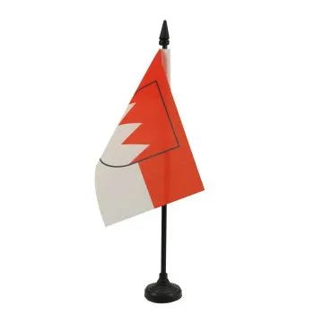 DRAPEAU DE TABLE FRANCONIE 15x10cm - PETIT DRAPEAUX DE BUREAU DE BAVIÈRE - ALLEMAGNE 10 x 15 cm