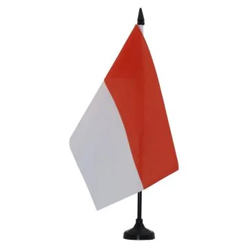 DRAPEAU DE TABLE INDONÉSIE 21x14cm - PETIT DRAPEAUX DE BUREAU INDONÉSIEN 14 x 21 cm