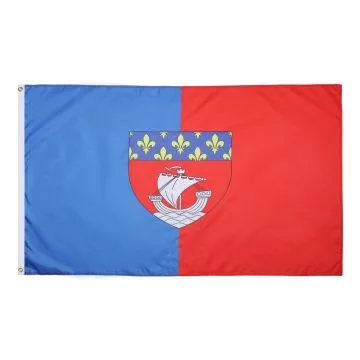 DRAPEAU DÉPARTEMENT DE PARIS 150x90cm - DRAPEAU SEINE 90 x 150 cm - DRAPEAUX