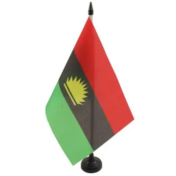 Drapeau de table Biafra indépendantiste au Nigéria 21x14cm - PETIT Drapeaux DE BUREAU 0 14 x 21 cm