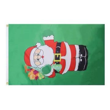 DRAPEAU PÈRE NOËL CADEAUX 150x90cm - DRAPEAU SANTA 90 x 150 cm - DRAPEAUX