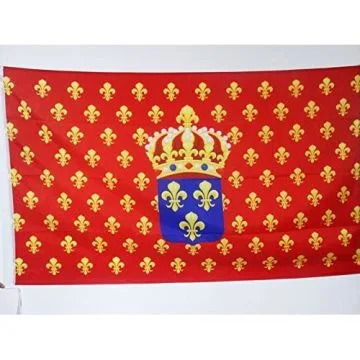 DRAPEAU MARINE MARCHANDE FRANÍ?AISE XVIIIE SIÍ?CLE 150x90cm - DRAPEAU PAVILLON ROYAUME DE FRANCE 90 x 150 cm Fourreau pour hampe
