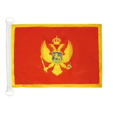 Bandera nautica montenegrina 45x30cm - Compra/Venta Banderas naúticas de Montenegro 30 x 45 cm con anillos