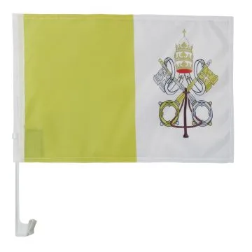 Drapeau de voiture Vatican 45x30cm - Carflag vatican 30 x 45 cm