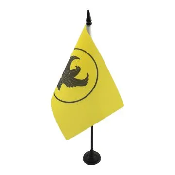 Drapeau de table Grecs pontiques 21x14cm - PETIT Drapeaux DE BUREAU avec aigle de Sinope 14 x 21 cm