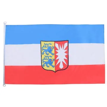 DRAPEAU SCHLESWIG-HOLSTEIN 150x90cm - DRAPEAU SCHLESWIG-HOLSTEIN - LAND ALLEMAGNE 90 x 150 cm Spécial Extérieur - DRAPEAUX