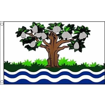DRAPEAU COMTÉ DE WORCESTERSHIRE ANCIEN 150x90cm - DRAPEAU COUNTY OF WORCS. - ANGLETERRE 90 x 150 cm - DRAPEAUX