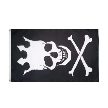 Crowned Skull Flag 2' x 3' 100D polyester grommets