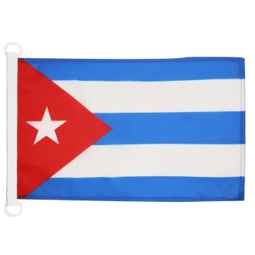 PAVILLON NAUTIQUE CUBA 45x30cm - DRAPEAU DE BATEAU CUBAIN 30 x 45 cm