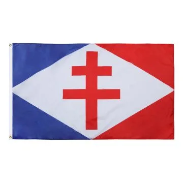 DRAPEAU FORCES NAVALES FRANÇAISES LIBRES 150x90cm - DRAPEAU MARINE MILITAIRE FRANCE 90 x 150 cm - DRAPEAUX