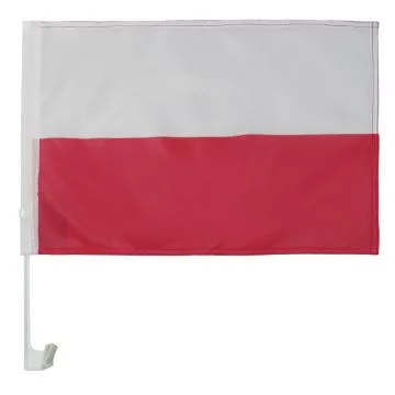 Drapeau de voiture POLOGNE 45x30cm - Carflag POLONAIS 30 x 45 cm