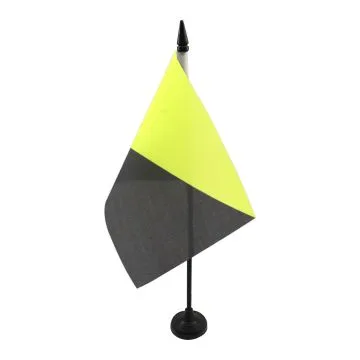 Drapeau de table Anarcho-capitalisme 21x14cm - PETIT Drapeaux DE BUREAU libertarianisme 14 x 21 cm