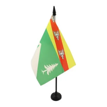 DRAPEAU DE TABLE VOSGES 21x14cm - PETIT DRAPEAUX DE BUREAU DÉPARTEMENT FRANÇAIS - LORRAINE 14 x 21 cm