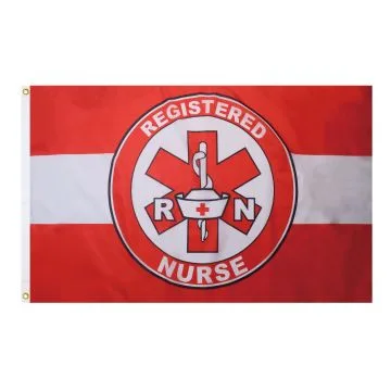 Drapeau Infirmière autorisée Registered Nurse 150x90cm - Drapeau RN 90 x 150 cm - Drapeaux