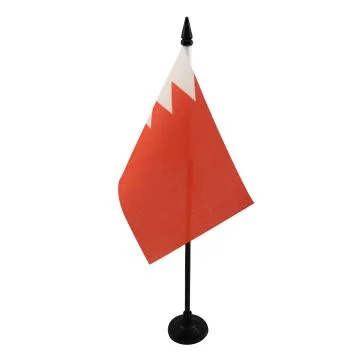 DRAPEAU DE TABLE BAHREÏN 15x10cm - PETIT DRAPEAUX DE BUREAU BAHREÏNIEN 10 x 15 cm