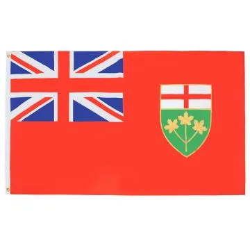 DRAPEAU ONTARIO 90x60cm - DRAPEAU CANADIEN - CANADA 60 x 90 cm - DRAPEAUX