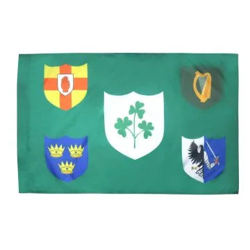 DRAPEAU IRLANDE RUGBY IRFU 150x90cm - DRAPEAU DU XV IRLANDAIS 90 x 150 cm Fourreau pour hampe