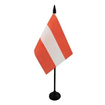 DRAPEAU DE TABLE AUTRICHE 15x10cm - PETIT DRAPEAUX DE BUREAU AUTRICHIEN 10 x 15 cm