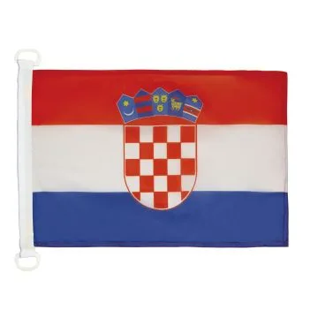 PAVILLON NAUTIQUE CROATIE 45x30cm - DRAPEAU DE BATEAU CROATE 30 x 45 cm