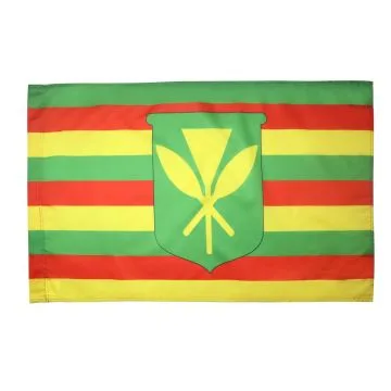 Bandera de los Hawaianos nativos 150x90cm para un palo - Compra/Venta Banderas de Hawaii Kanaka Maoli 90 x 150 cm con dobladillo