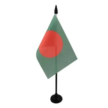 DRAPEAU DE TABLE BANGLADESH 15x10cm - PETIT DRAPEAUX DE BUREAU BANGLADAIS 10 x 15 cm