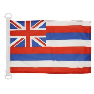 Pavillon nautique Hawaii 45x30cm - Drapeau de bateau hawaiien - Etat américain - USA - Etats-Unis 30 x 45 cm