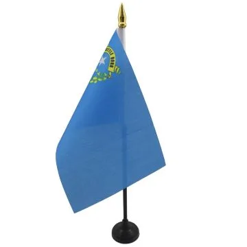 DRAPEAU DE TABLE NEVADA 15x10cm - PETIT DRAPEAUX DE BUREAU ETAT AMÉRICAIN - USA - ETATS-UNIS 10 x 15 cm pointe dorée