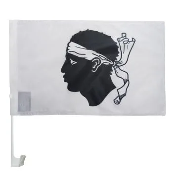 Drapeau de voiture Corse 45x30cm - Carflag province corse 30 x 45 cm