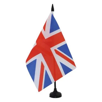 DRAPEAU DE TABLE ROYAUME-UNI 21x14cm - PETIT DRAPEAUX DE BUREAU ANGLAIS - UK - GRANDE BRETAGNE 14 x 21 cm